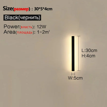 Modern Waterproof Led Wall Light For Outdoor