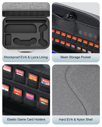 STARTRC GAMES hard shell travel bag for Switch 2 with EVA lining, mesh pocket on Tampa Home & Garden Store