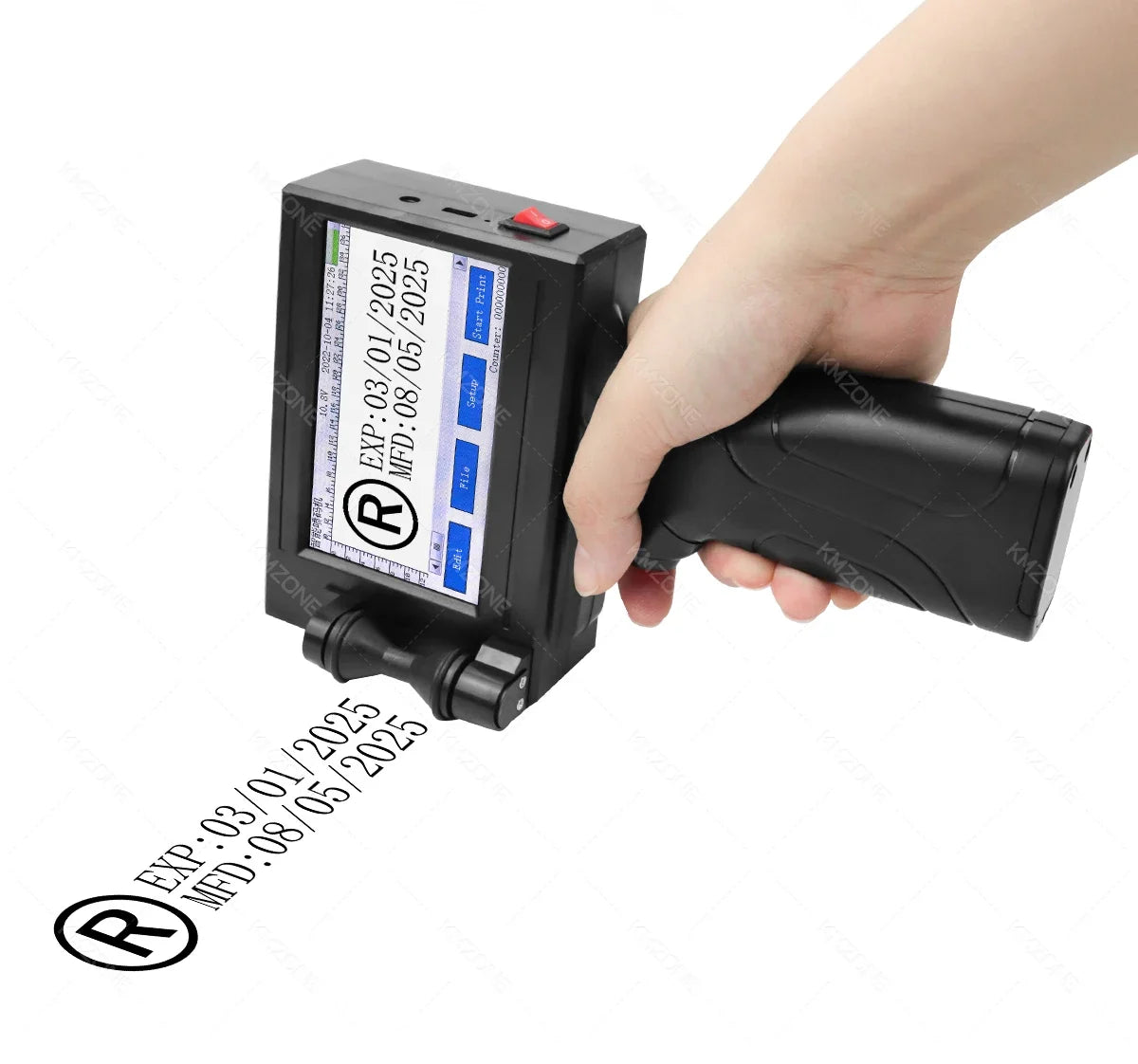 Portable handheld inkjet printer TIJ coding machine with touch screen, black, UpTrend Deals on Tampa Home & Garden Store
