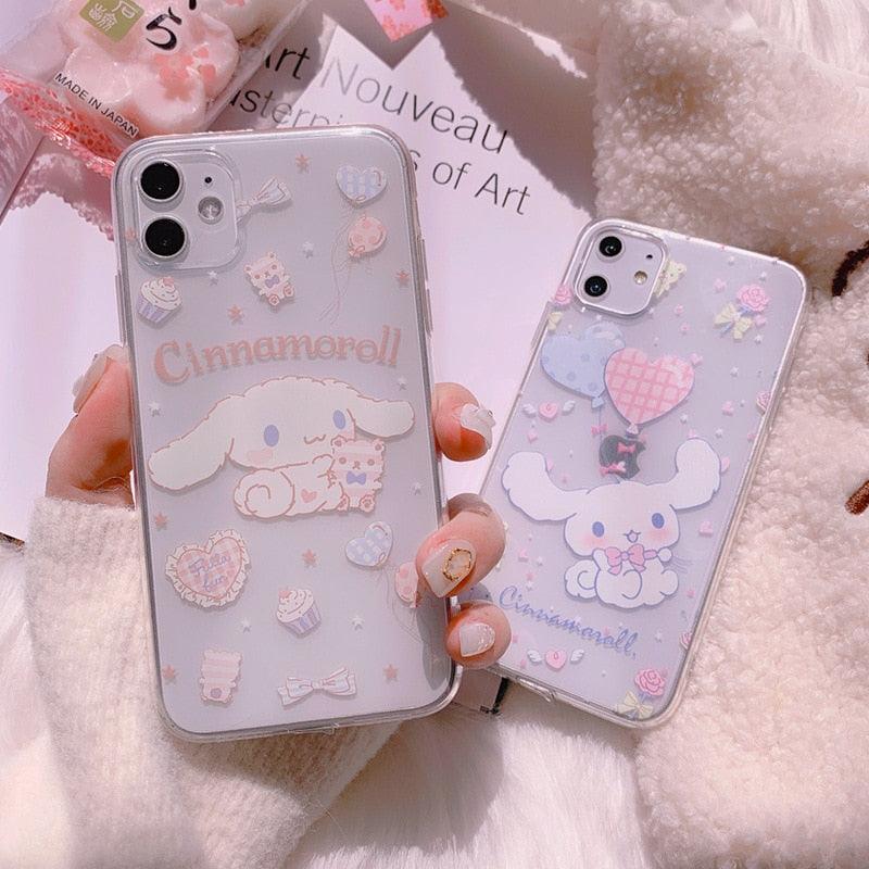 Cartoon dog iPhone case set of 2 by Stevvex for iPhone 14/11-13 Pro Max, lavender pups on Tampa Home & Garden Store