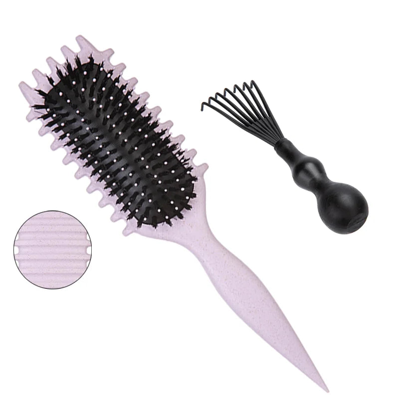 Purple detangling candy brush for curly hair and scalp massage on Tampa Home & Garden Store