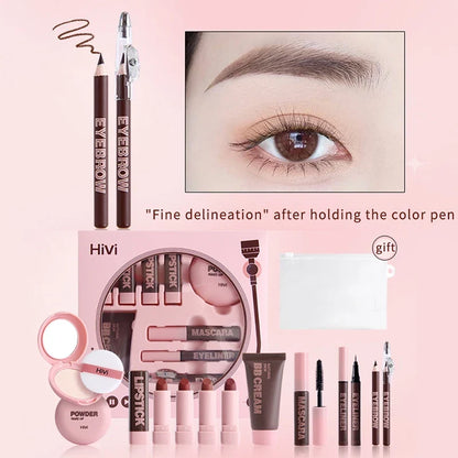 Women's makeup set Silcy Skin: 9 lipsticks, powder, BB cream, brow pencil, mascara, liner on Tampa Home & Garden Store