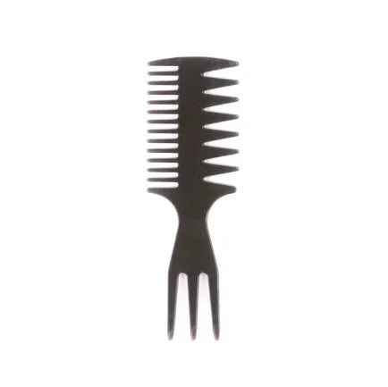 Silcy Skin black plastic 3-in-1 hair dye comb with wide teeth and fork tail on Tampa Home & Garden Store