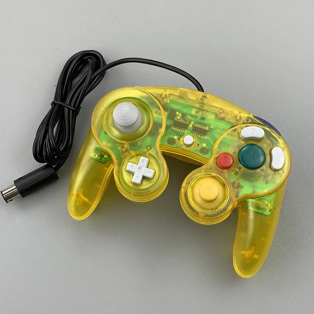 GameCube wired controller FLIPSTYLEZLLC translucent yellow D pad and ABXY buttons on Tampa Home & Garden Store