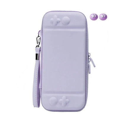 Switch Lite 3 in 1 bag by FLIPSTYLEZLLC, lavender with wrist strap and thumb grip covers on Tampa Home & Garden Store
