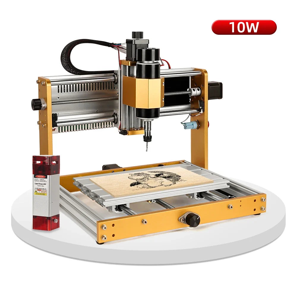 3018Pro Max CNC router machine 500W all-aluminum orange gantry with spindle by UpTrend Deals on Tampa Home & Garden Store