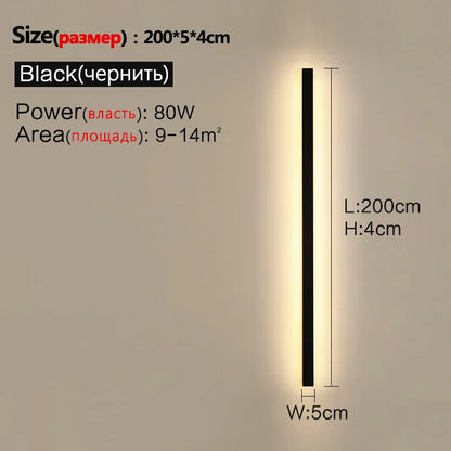 Modern Waterproof Led Wall Light For Outdoor