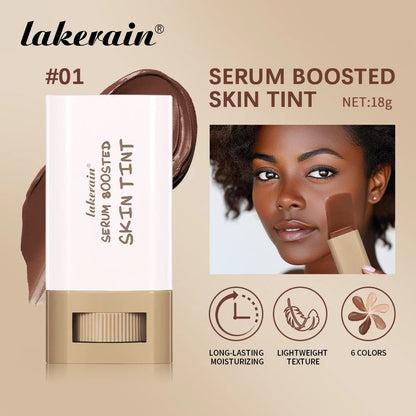 Silcy Skin Serum Boosted Skin Tint Foundation Stick in bronze shade with 18g travel compact on Tampa Home & Garden Store
