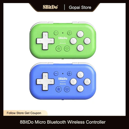 8BitDo Micro Bluetooth Wireless Gamepad green and blue two-pack for Switch iOS macOS on Tampa Home & Garden Store