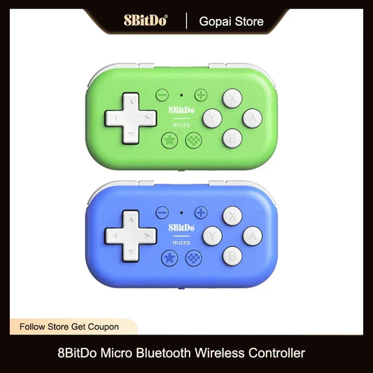 8BitDo Micro Bluetooth Wireless Gamepad green and blue two-pack for Switch iOS macOS on Tampa Home & Garden Store