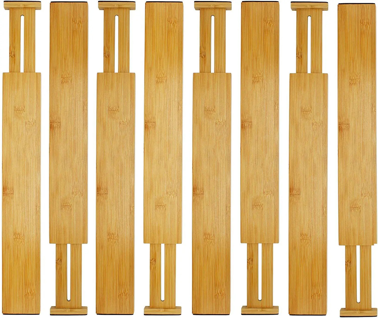 Bamboo Expandable Strip Bamboo Drawer Partition Expandable Drawer Partition Convenient Bamboo Divider Drawer Organization