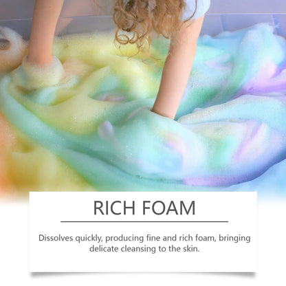 Silcy Skin Christmas Colorful Bath Balls for foot spa in rainbow foam moisturizing rosemary on Tampa Home & Garden Store