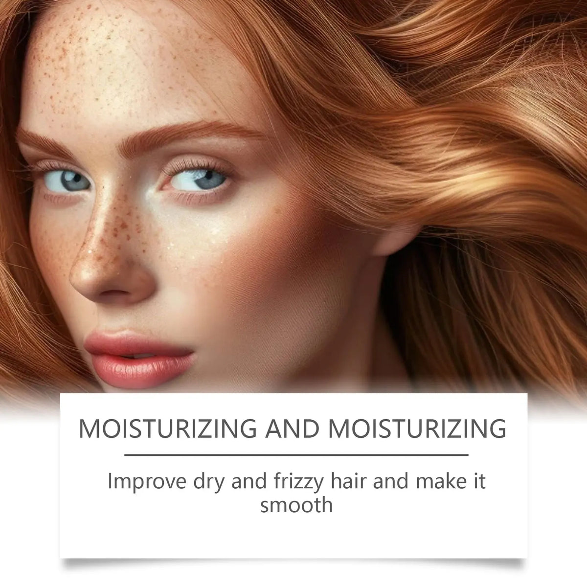 Red Onion Rosemary Shampoo Silcy Skin product image; close-up of a red-haired freckled woman on Tampa Home & Garden Store