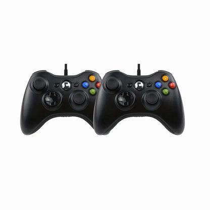 FLIPSTYLEZLLC USB wired game controllers with dual joysticks and colorful buttons, 2-pack on Tampa Home & Garden Store