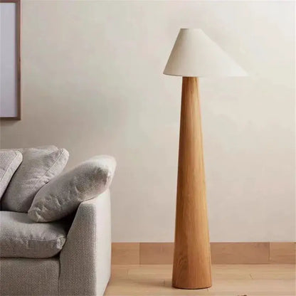 DecorBites Japanese Wooden Floor Lamp for Bedroom