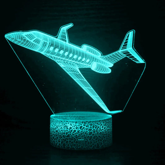 Airplane 3D LED Night Light | USB Illusion Bedside Lamp for Bedroom Decor - Tampa Home & Garden Store