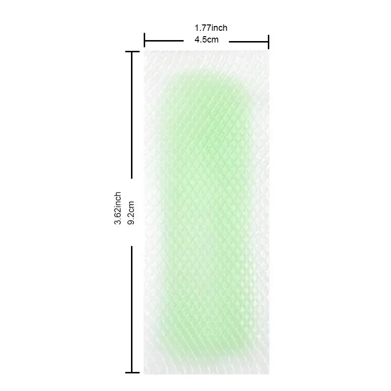 Silcy Skin 20-stick hair removal wax strips green cold wax on white backing paper on Tampa Home & Garden Store