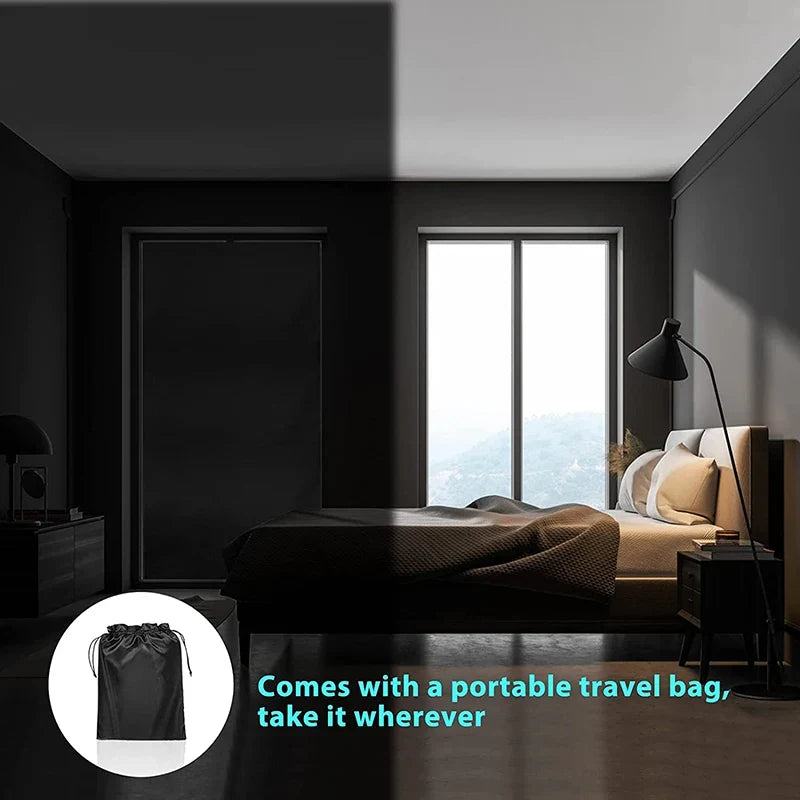Blackout Window Tint Film by UpTrend Deals for home and car, privacy-darkening film with travel bag on Tampa Home & Garden Store