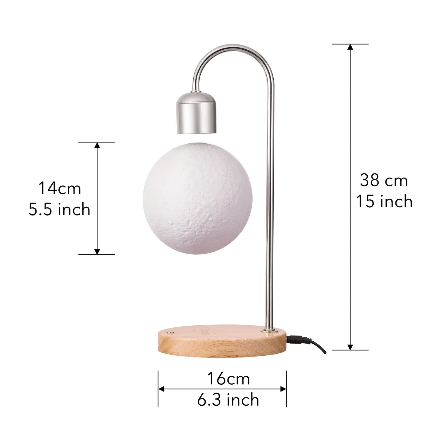 Floating Moon Lamp Magnetic Levitating LED Night Light Zero Gravity Desk Decor