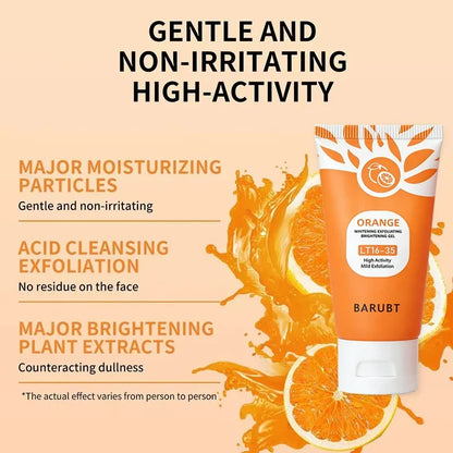 Silcy Skin 50g orange exfoliating gel for facial and body scrub with brightening orange extract on Tampa Home & Garden Store