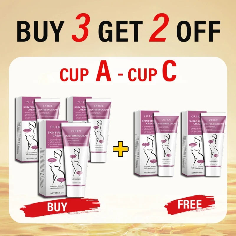 Breast firming cream set by Silcy Skin in pink packaging, buy 3 get 2 off on Tampa Home & Garden Store