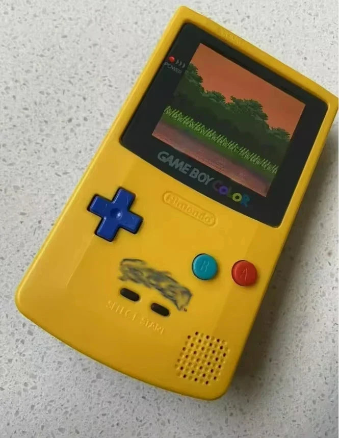 Original Game Boy Color yellow shell with IPS screen backlight by Nintendo FLIPSTYLEZLLC on Tampa Home & Garden Store
