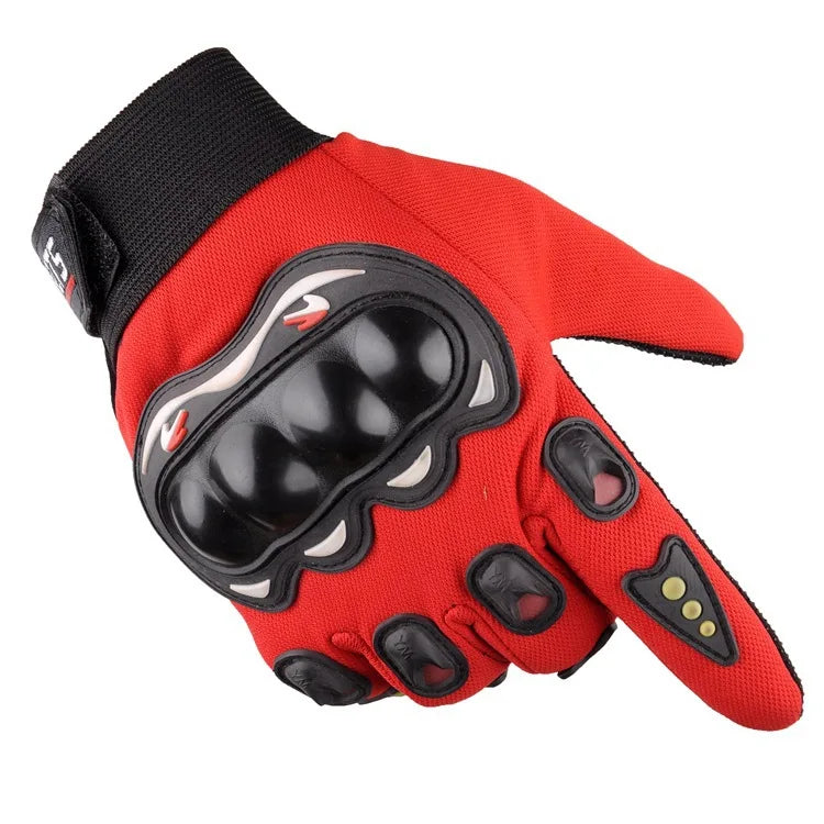 Outdoor Breathable Touch Screen Gloves red motorcycle gloves knuckle armor BikerZoneZ on Tampa Home & Garden Store