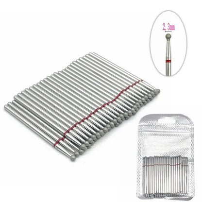 Nail drill bit set 50pc by Silcy Skin with diamond manicure bits for cuticle cleanup pouch on Tampa Home & Garden Store