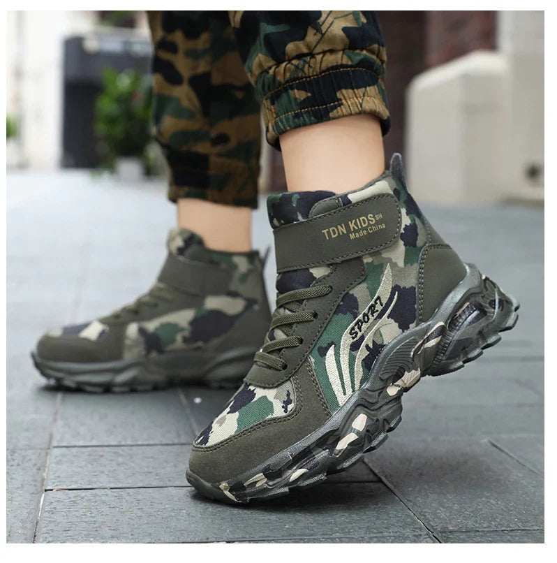 Kids Winter Snow Boots camouflage plush, warm anti-slip pair UpTrend Deals on Tampa Home & Garden Store