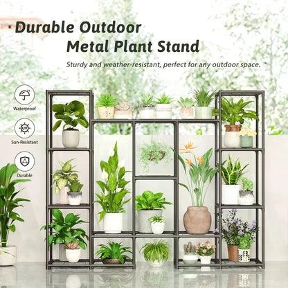 Waterproof Metal Plant Stand and Rack For Patio