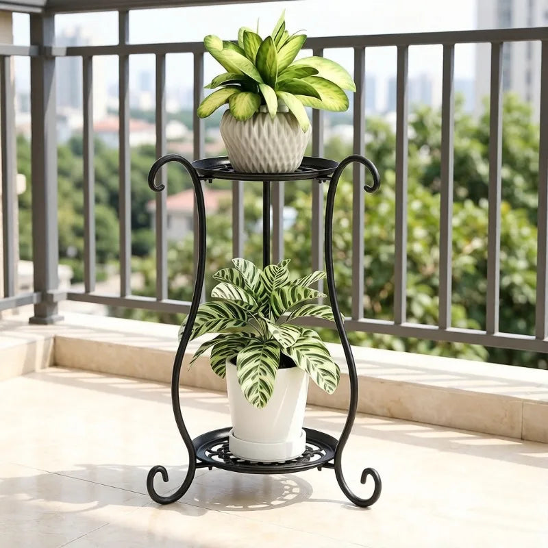 European Metal Flower Stand for Home Garden