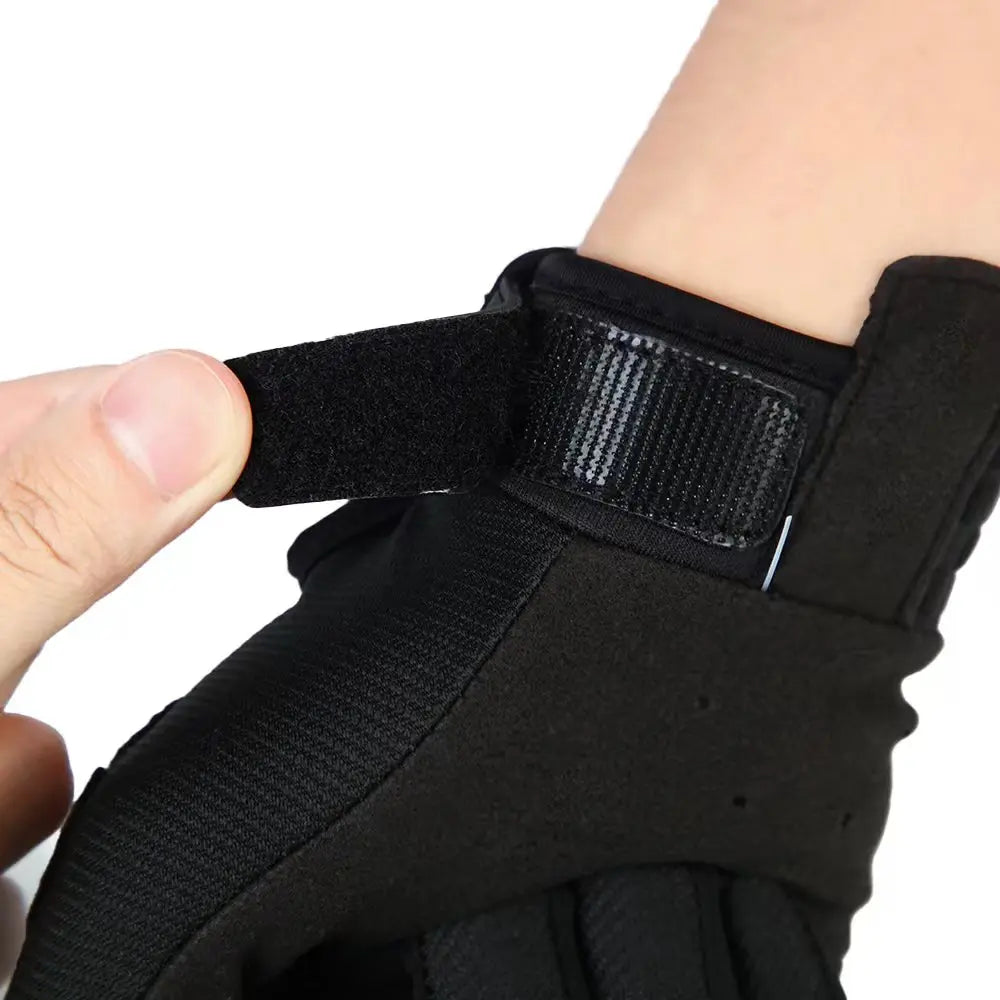 Six-color windproof anti-slip touchscreen gloves by BikerZoneZ, black Velcro on Tampa Home & Garden Store
