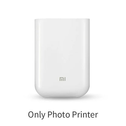 Portable mini photo printer white compact pocket picture printer with Mi logo on Tampa Home & Garden Store