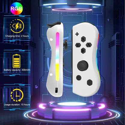 GAMINJA wireless Switch joypad controllers pair with RGB lamp, L/R grip wake-up screenshot on Tampa Home & Garden Store