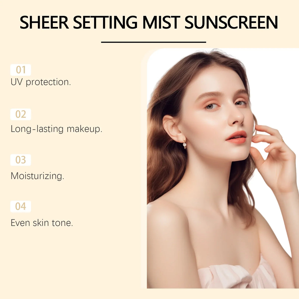 Silcy Skin SPF50+ makeup setting spray with oil control, sun protection, long-lasting makeup on Tampa Home & Garden Store