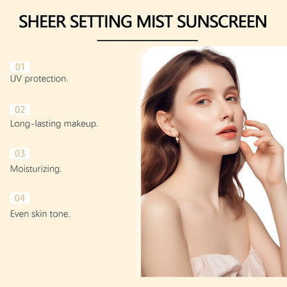 Silcy Skin SPF50+ makeup setting spray with oil control, sun protection, long-lasting makeup on Tampa Home & Garden Store