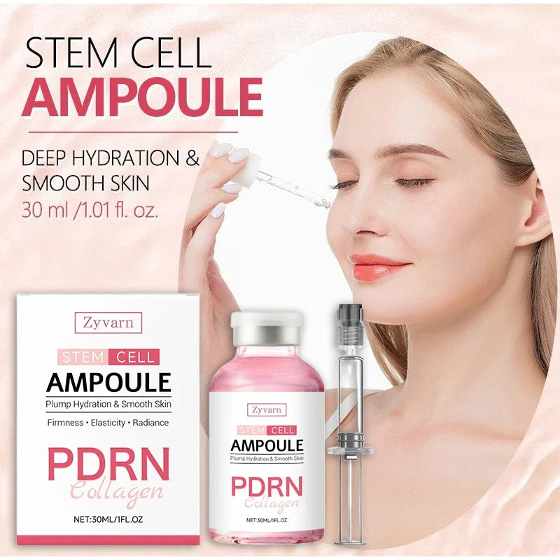 Silcy Skin PDRN stem cell ampoule serum with pink bottle, dropper, and box for deep hydration smoothing on Tampa Home & Garden Store