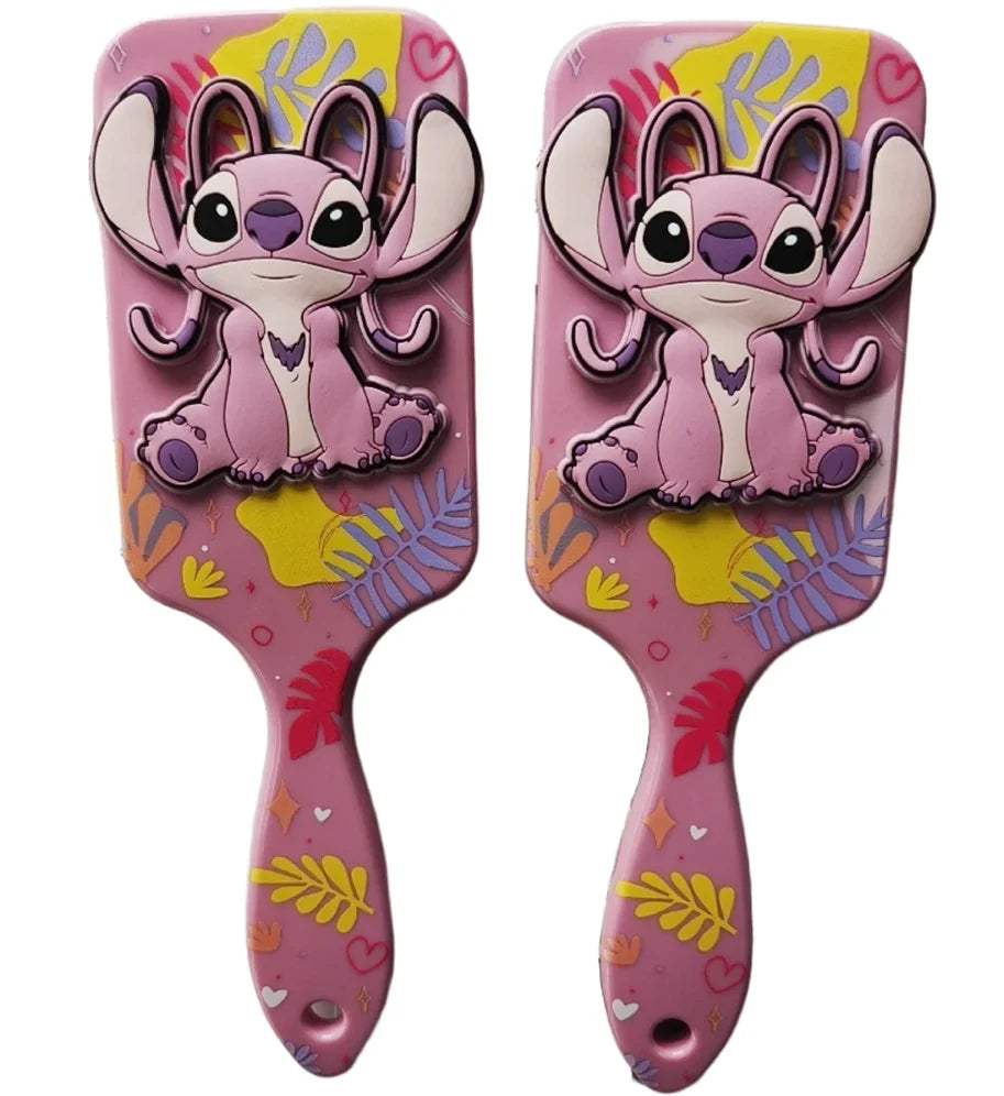Lilo & Stitch pink Disney combs set of 2 with Stitch air cushion massage, Silcy Skin on Tampa Home & Garden Store