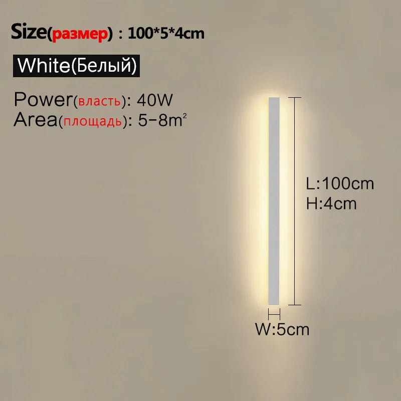 Modern Waterproof Led Wall Light For Outdoor