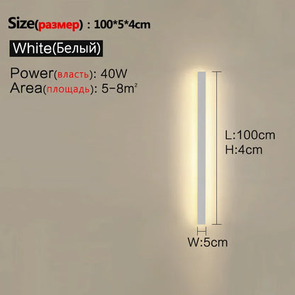 Modern Waterproof Led Wall Light For Outdoor
