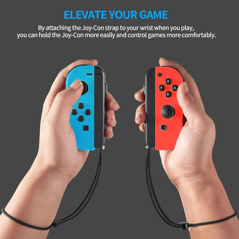 GAMINJA 2-pack Switch Joy-Con wrist straps, blue left and red right, aluminum alloy built-in, FLIPSTYLEZLLC on Tampa Home & Garden Store