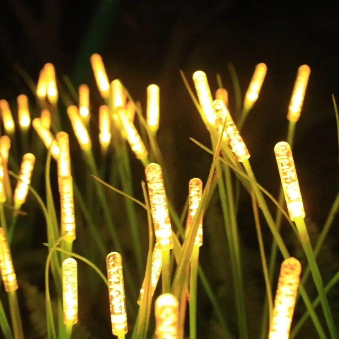 1PC Solar Firefly Swaying Garden Light LED reed lamp decoration warm yellow glow Perfecsy on Tampa Home & Garden Store