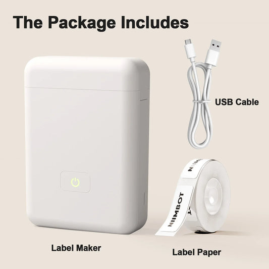 Portable Thermal Label Maker Mini Sticker Printer for Home School Office Organizing - Tampa Home & Garden Store