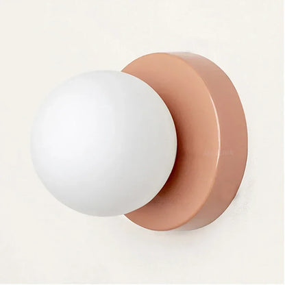 Nordic Glass LED Wall Lamp Orb Sconce for Bedroom Hallway Staircase