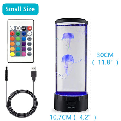 Perfecsy jellyfish lamp color-changing LED night light remote USB powered 30cm aquarium on Tampa Home & Garden Store