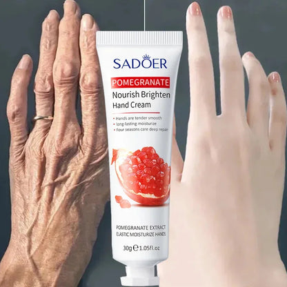 Hand Cream SADOER Pomegranate Nourish Brighten for moisturized hands on Tampa Home & Garden Store