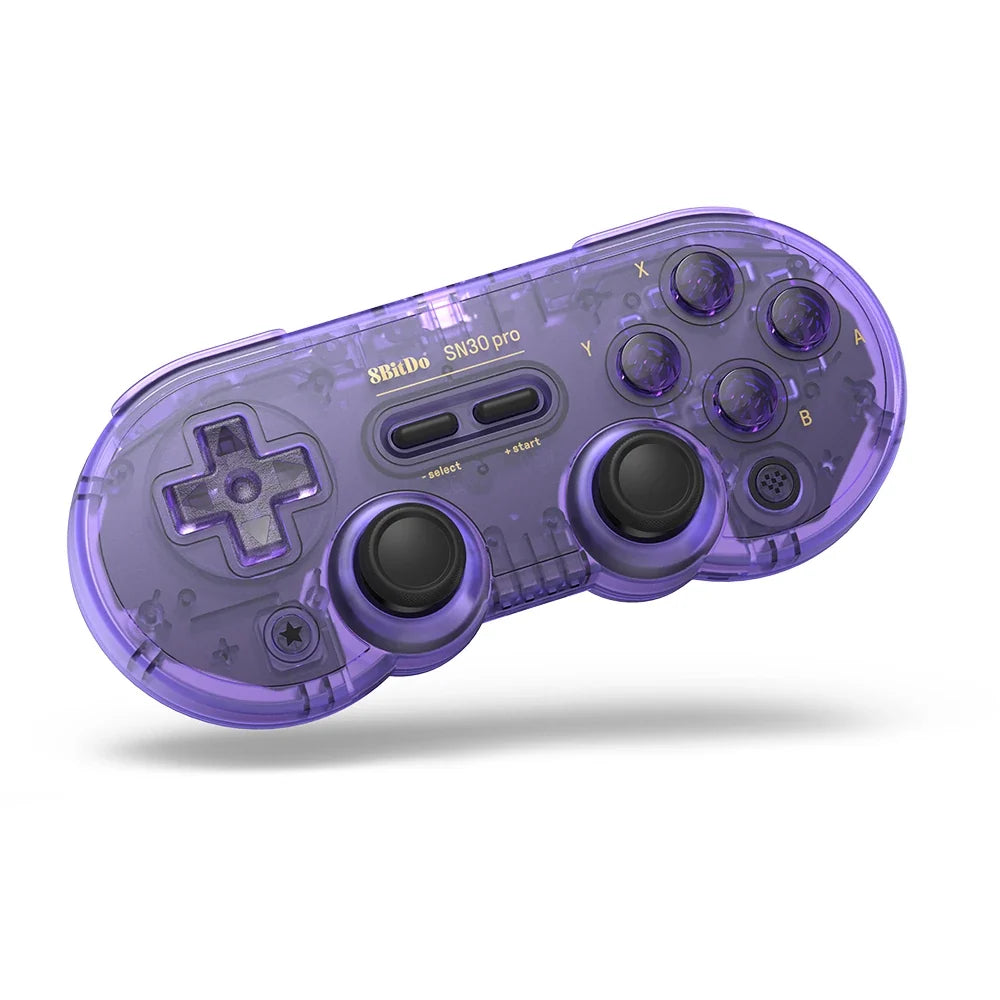 8Bitdo SN30 Pro purple translucent Bluetooth gamepad controller for Nintendo Switch and PC on Tampa Home & Garden Store