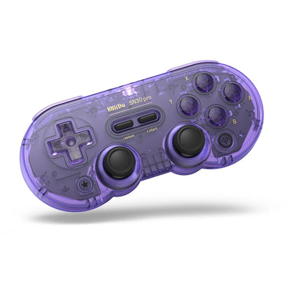 8Bitdo SN30 Pro purple translucent Bluetooth gamepad controller for Nintendo Switch and PC on Tampa Home & Garden Store