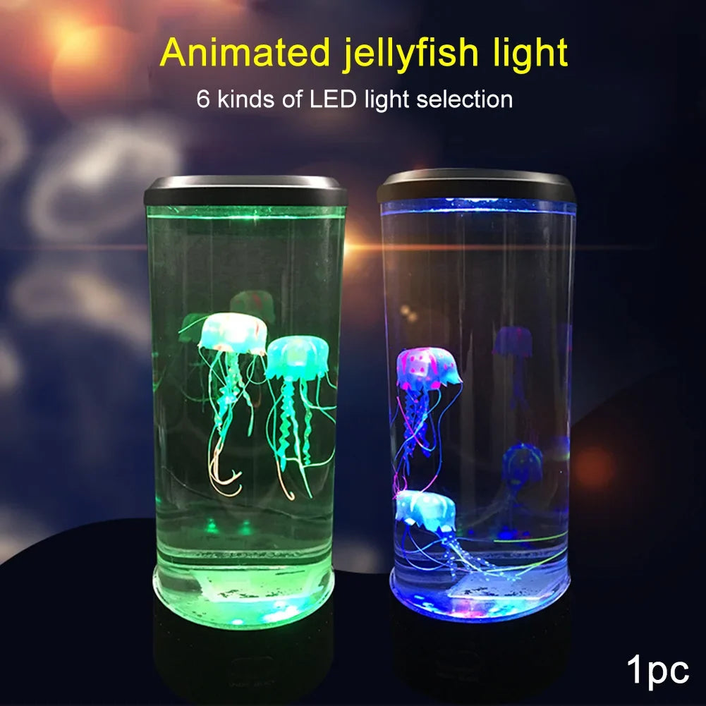 Perfecsy jellyfish lamps color changing LED night light with remote USB charging aquarium tubes on Tampa Home & Garden Store
