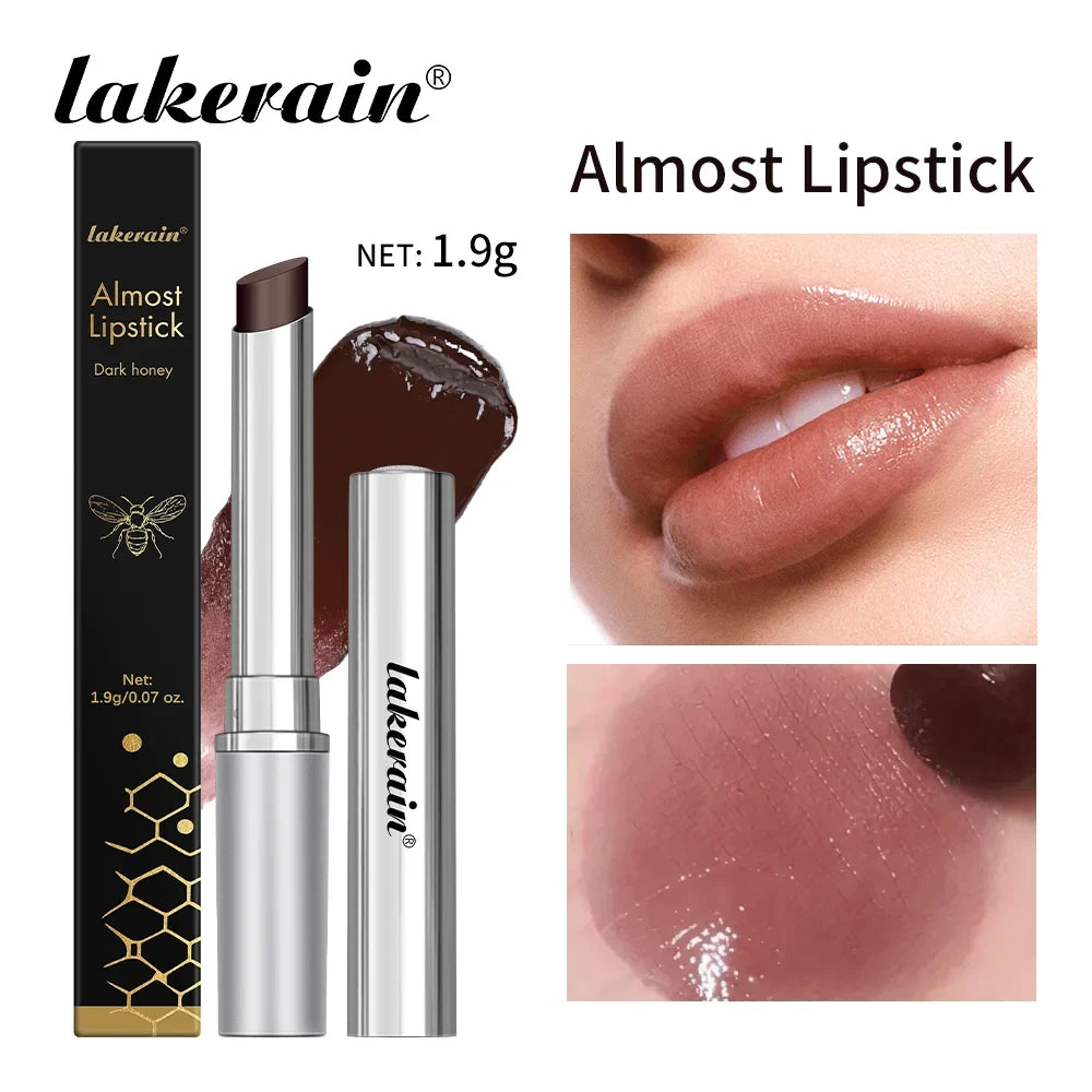 Lipstick Lakerain Almost Lipstick Dark Honey; silver bullet, bee motif box, 1.9g net on Tampa Home & Garden Store